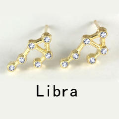 Wish hot sale zodiac ear studs