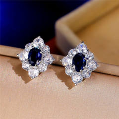 Vintage sapphire ear studs