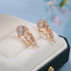 Korean style diamond hollow earrings