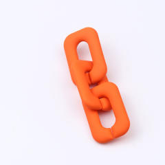 12 color classic acrylic chain earrings