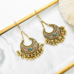 National trend fan shape jhumka earrings