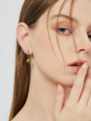 INS vintage round circle earrings