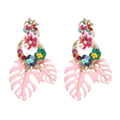 New Monstera summer dangle earrings