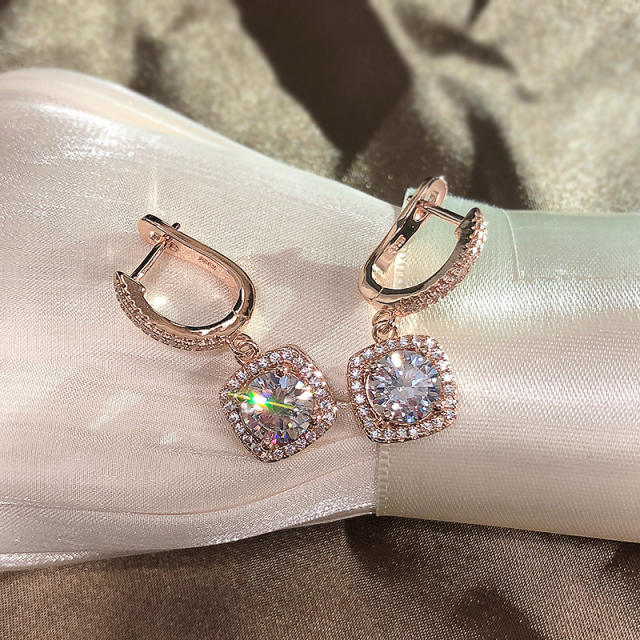 New Diamond Pendant Earrings