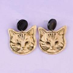 Cute cartoon cat acrylic earrings
