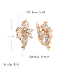 New Diamond Flower Earrings