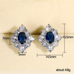 Vintage sapphire ear studs