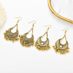National trend fan shape jhumka earrings