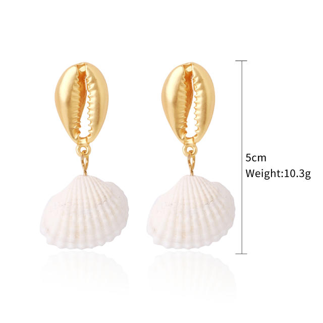 Boho shell earrings