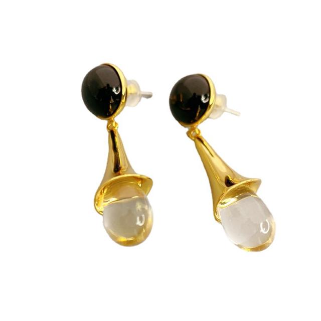 New design agate dropped earrings