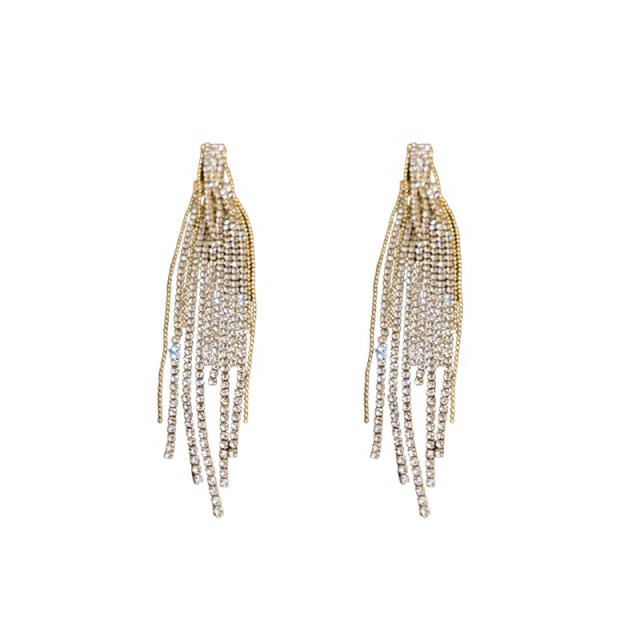Occident fashion diamond tassel women earrings