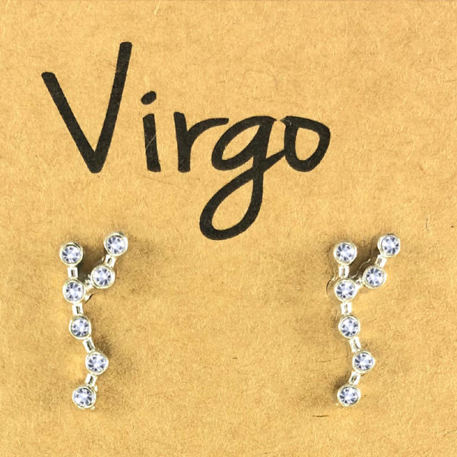 Wish hot sale zodiac ear studs