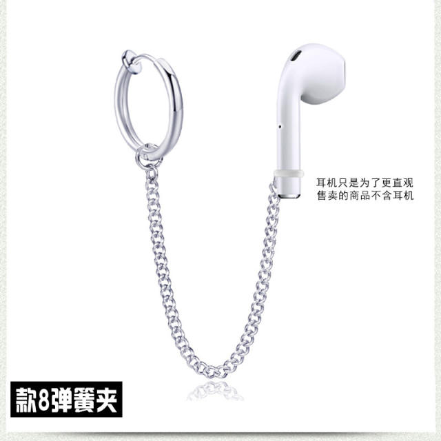 Earphone anti lost airpods titanium steel earrings