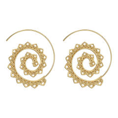 Creative spiral boho earrings