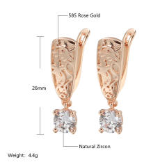 New zircon pendant earrings