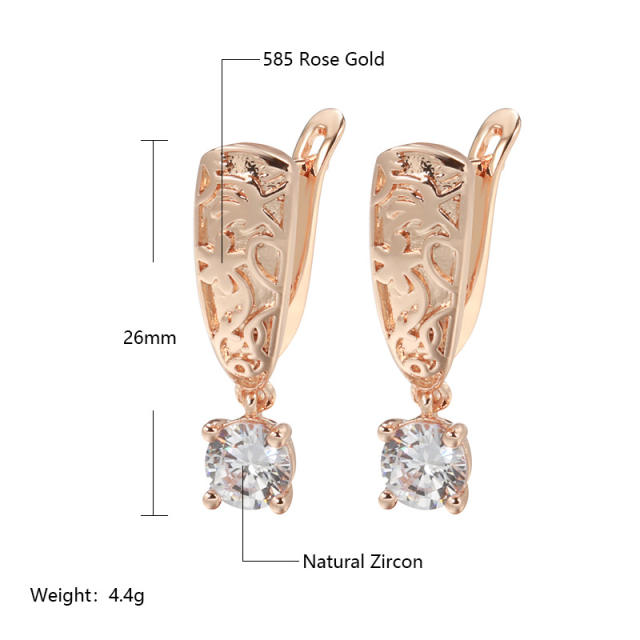 New zircon pendant earrings