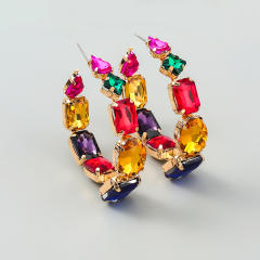 Statement hoop earrings