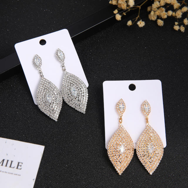 Full diamond tassel earrings