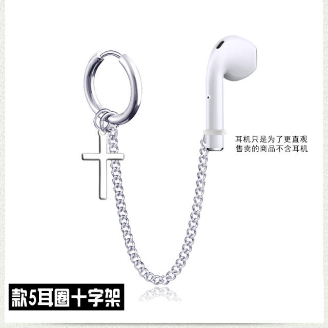Earphone anti lost airpods titanium steel earrings