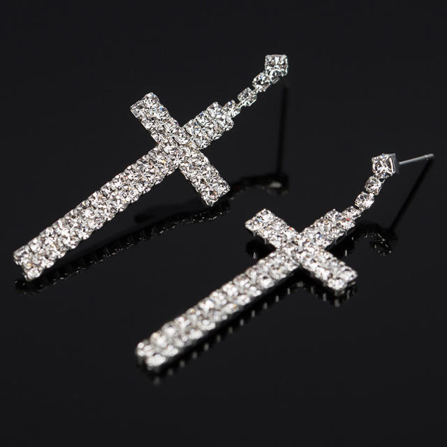 Party earrings cross dangle earrings