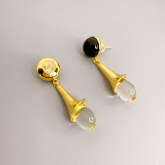 New design agate dropped earrings
