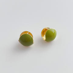 Japanese and Korean double-sided oil dripping metal ear cuff