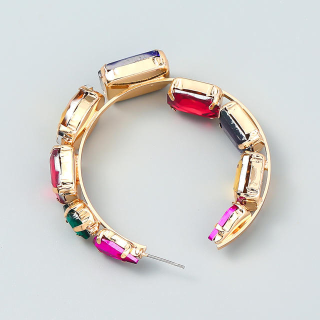 Statement hoop earrings