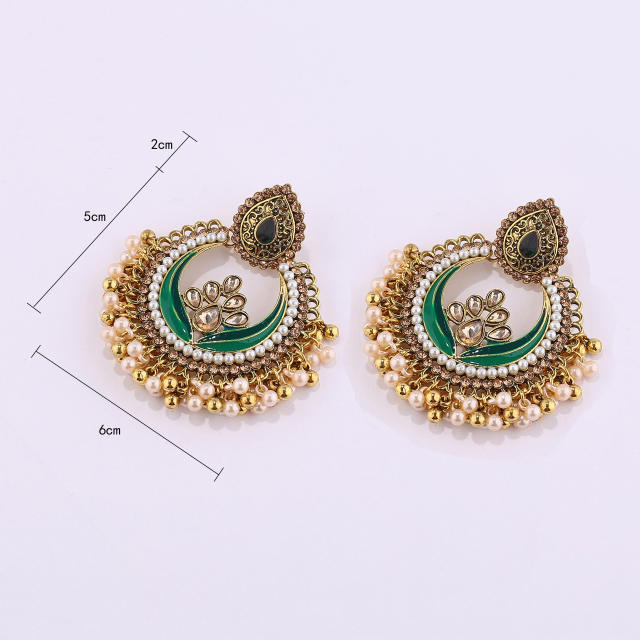 Creative dropped jhumka earrings for women