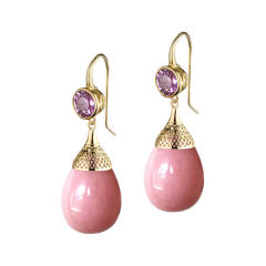 Elegant color drop earrings