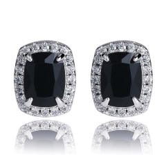 Hiphop Zircon stud earrings