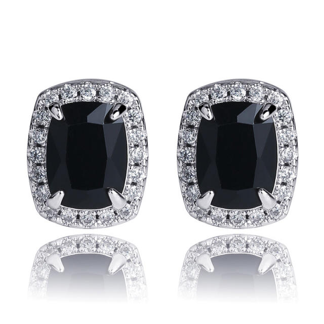 Hiphop Zircon stud earrings