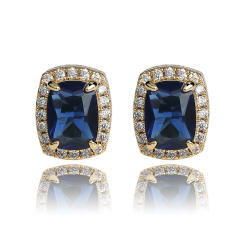 Hiphop Zircon stud earrings