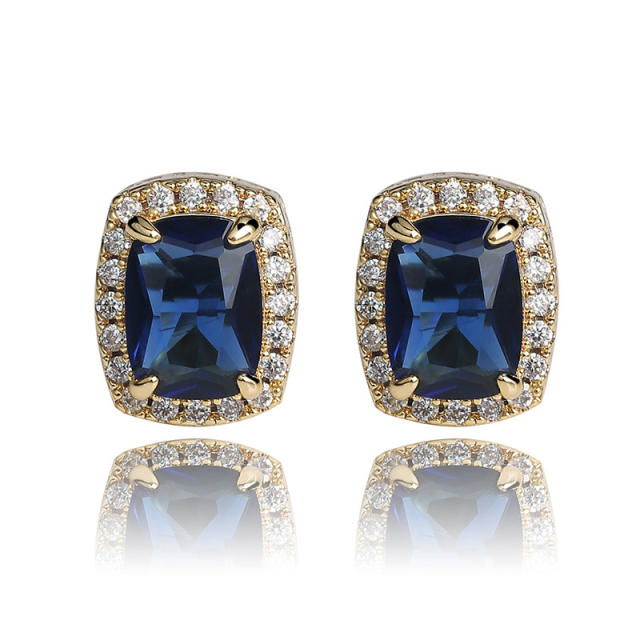 Hiphop Zircon stud earrings