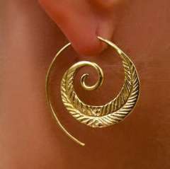 Creative spiral boho earrings