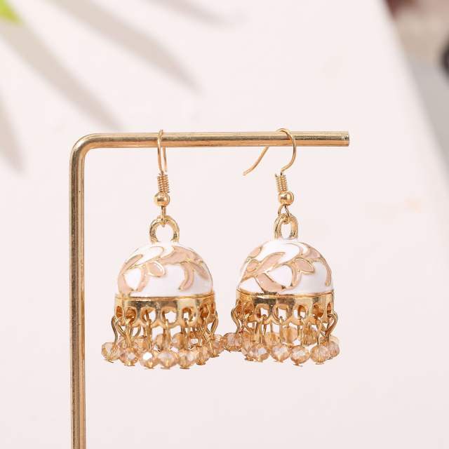 Color enamle jhumka earrings for women