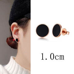 Fashion concise titanium steel unique ear studs