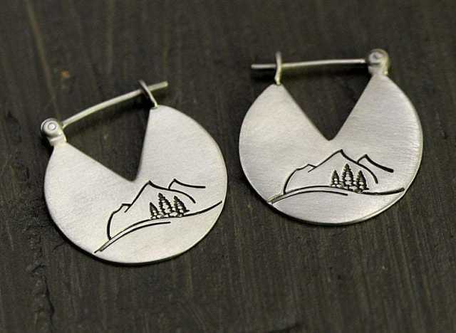 Creative design peak earrings for women