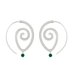 Creative spiral boho earrings