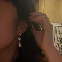 New Diamond Pendant Earrings