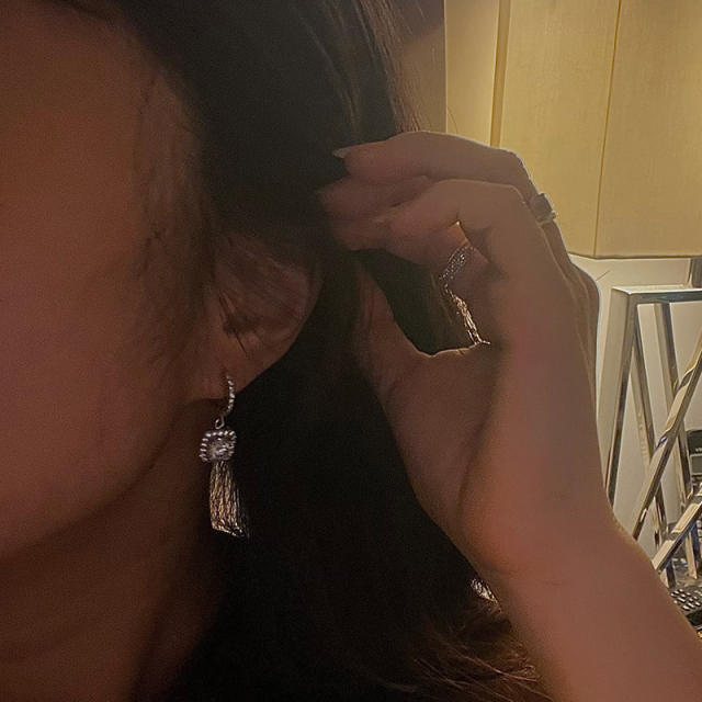 New Diamond Pendant Earrings