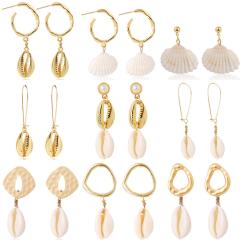 Boho shell earrings