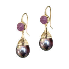 Elegant color drop earrings
