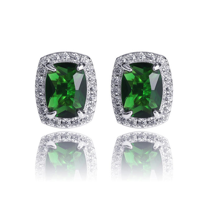 Hiphop Zircon stud earrings
