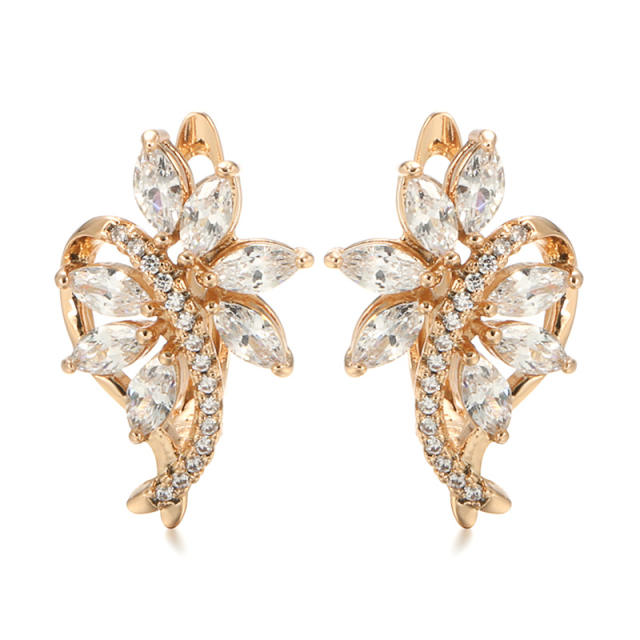 New Diamond Flower Earrings