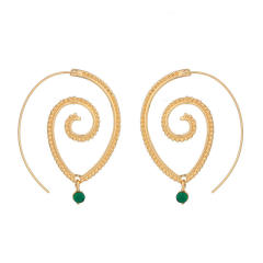 Creative spiral boho earrings