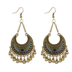 National trend fan shape jhumka earrings