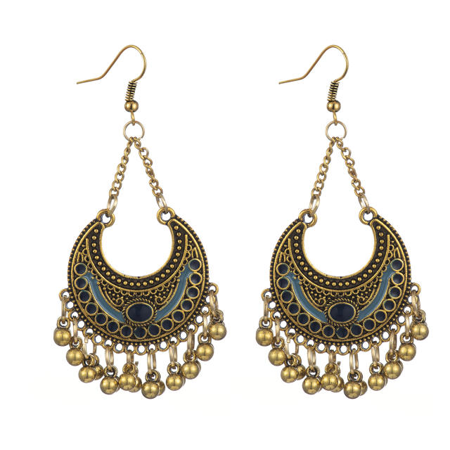 National trend fan shape jhumka earrings