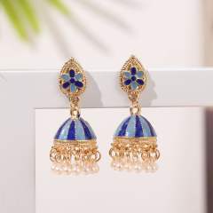 Color enamle jhumka earrings for women