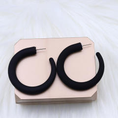 Tiktok hot sale black color series earrings