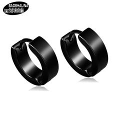 Hand polished titanium steel earrings